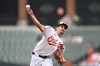 Baltimore Orioles pitcher Dean Kremer throws against the Chicago White Sox In the third inning of a baseball game, Wednesday, July 1, 2026 in Baltimore. (AP Photo/Gail Burton)