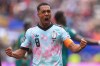 Belgium's Youri Tielemans (8) celebrates after scoring during the World Cup round of 32 soccer match between Belgium and Senegal in Seattle, Wednesday, July 1, 2026. (AP Photo/Manu Fernandez)