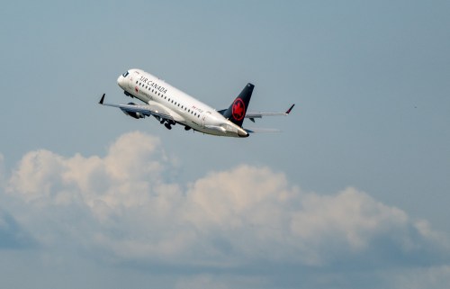 An Air Canada plane takes off from Montreal's Trudeau airport on Friday, Sept. 13, 2024. THE CANADIAN PRESS/Christinne Muschi
