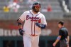 Atlanta Braves' Rowdy Tellez rounds second base after hitting a home run during the ninth inning of a baseball game against the Milwaukee Brewers, Sunday, June 21, 2026, in Atlanta. (AP Photo/Erik Rank)