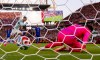 Portugal captain Cristiano Ronaldo (7) scores a penalty against Croatia goalkeeper Dominik Livakovic (1) in Toronto on Thursday, July 2, 2026. THE CANADIAN PRESS/Frank Gunn