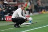 FILE -AC Milan's head coach Massimiliano Allegri reacts during the Serie A soccer match between AC Milan and Cagliari, in Milan, Italy, May 24, 2026. (AP Photo/Antonio Calanni, File)
