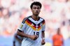 Germany's Nathaniel Brown (18) reacts during the World Cup round of 32 soccer match between Germany and Paraguay in Foxborough, Mass., near Boston, Monday, June 29, 2026. (AP Photo/Petr David Josek)