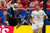 Canada's Tani Oluwaseyi (12) attempts a bicycle kick on goal in front of Morocco's Neil El Aynaoui (24) during first half FIFA World Cup round of 16 soccer action, in Houston, Saturday, July 4, 2026. THE CANADIAN PRESS/Frank Gunn
