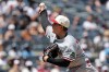 Minnesota Twins pitcher Zebby Matthews delivers during the second inning of a baseball game Saturday, July 4, 2026, in New York. (AP Photo/Adam Hunger)