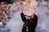 Idina Menzel sings the U.S. national anthem ahead of the World Cup round of 16 soccer between Paraguay and France match in Philadelphia, Saturday, July 4, 2026. (AP Photo/Matt Slocum)