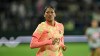 FILE - Portland Thorns FC forward Reilyn Turner in action during the first half of an NWSL soccer match against the Washington Spirit, on March 13, 2026, in Washington. (AP Photo/Terrance Williams, File)