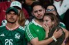 Mexico fans react following the World Cup round of 16 soccer match between Mexico and England in Mexico City, Sunday, July 5, 2026. (AP Photo/Natacha Pisarenko)