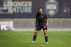 Vancouver Rise FC's Camila Reyes (10) stands on the field during a NSL match against Toronto AFC in Burnaby, British Columbia, Sunday, June 28, 2026. (AP Photo/Abbie Parr)