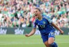 FILE - Sweden's Johanna Rytting Kaneryd celebrates after scoring against Ireland during the Women's Euro 2025 qualifying round League A, Group A3 match between Ireland and Sweden at Aviva Stadium, Friday May 31, 2024, in Dublin, Ireland. (AP Photo/Peter Morrison, File)