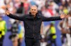 Ghana head coach Carlos Queiroz reacts during the World Cup Group L soccer match between England and Ghana in Foxborough, Mass., near Boston, Tuesday, June 23, 2026. (AP Photo/Charlie Krupa)