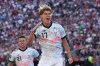 Belgium's Charles De Ketelaere (17) celebrates after scoring his side's opening goal during the World Cup round of 16 soccer match between the United States and Belgium in Seattle, Monday, July 6, 2026. (AP Photo/Maddy Grassy)