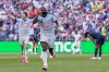 Belgium's Romelu Lukaku (9) celebrates after scoring his team's fourth goal during the World Cup round of 16 soccer match between the United States and Belgium in Seattle, Monday, July 6, 2026. (AP Photo/Lindsey Wasson)