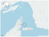 Map showing where a tanker was struck in the Strait of Hormuz. (AP Digital Embed)