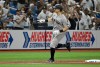 New York Yankees' Ben Rice celebrates as he rounds the bases after his home run during the ninth inning of a baseball game against the Tampa Bay Rays, Monday, July 6, 2026, in St. Petersburg, Fla. (AP Photo/Jason Behnken)