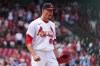 St. Louis Cardinals pitcher Riley O'Brien celebrates after getting Miami Marlins' Javier Sanoja to ground out for the final out of a baseball game Sunday, June 28, 2026, in St. Louis. (AP Photo/Jeff Roberson)
