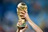 FILE - In this July 13, 2014 fiel photo German players hold up the trophy after the World Cup final soccer match between Germany and Argentina at the Maracana Stadium in Rio de Janeiro, Brazil. Germany coach Joachim Loew is brimming with confidence just over three weeks before what he calls the country’s “golden generation” begins its World Cup defense against Mexico.  (AP Photo/Martin Meissner, file)