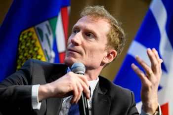 A Muslim group and Culture Minister Marc Miller are decrying an alleged attack on an imam of a mosque in Victoria. Marc Miller, Minister of Canadian Identity and Culture speaks during a Gen(Z)AI Plenary Convening fireside chat in Ottawa, on Thursday, April 30, 2026. THE CANADIAN PRESS/Spencer Colby