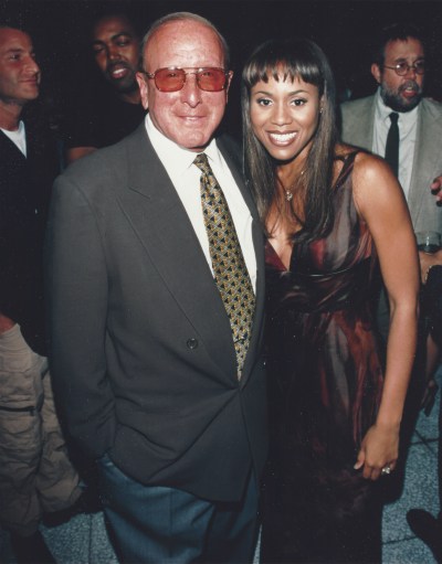 Clive Davis, left, and Deborah Cox are shown in this undated handout photo. THE CANADIAN PRESS/Handout - Deborah Cox (Mandatory Credit)