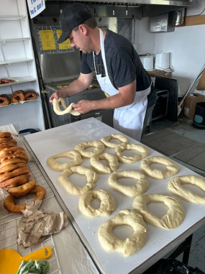 James Russell makes spudnuts at the Northwest Territorial Days Fair in The Battlefords, Sask., in this undated handout photo. THE CANADIAN PRESS/Handout - James Russell (Mandatory Credit)