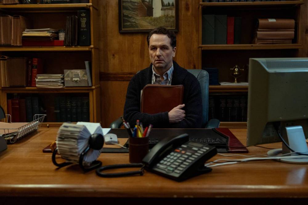 Apple TV
                                Matthew Rhys is Mayor Tom, who just wants to protect the town of Widow&rsquo;s Bay from a curse he doesn&rsquo;t believe in.