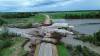 GOVERNMENT OF MANITOBA More than 50 provincial roads &mdash; including this section of Highway 10, north of Pine River &mdash; along with numerous municipal roads, remain damaged, flooded or washed out.