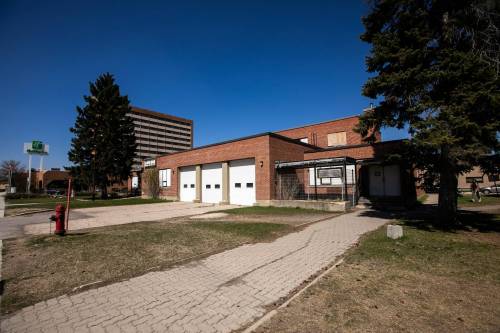 MIKAELA MACKENZIE / FREE PRESS FILES
                                A former police station property owned by the city, which has been earmarked for housing, including affordable units, after being mostly vacant for more than a decade.