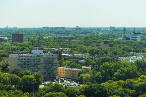 MIKAELA MACKENZIE / FREE PRESS FILES
                                The tree canopy looking towards Osborne Village, as seen from the Woodsworth Building, in Winnipeg on Wednesday, Aug. 19, 2020. For Gabrielle Piche. Winnipeg Free Press 2020.