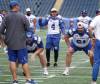 Ruth Bonneville / FREE PRESS
                                Winnipeg Blue Bombers quarterback Dru Brown&rsquo;s (4) teammates say it feels like the pivot never left after calling plays in practice Thursday at Princess Auto Stadium.