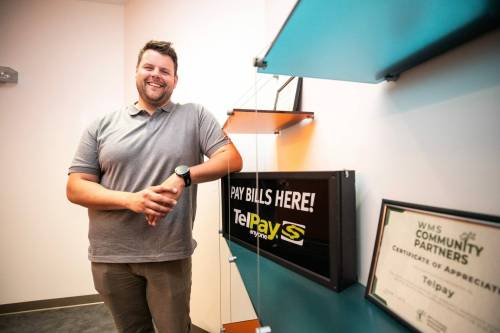 MIKAELA MACKENZIE / FREE PRESS
                                Mark Loewen, president of Telpay Inc. The 41-year-old company recently acquired Toronto-based Notch Financial, an accounts receivable automation software.