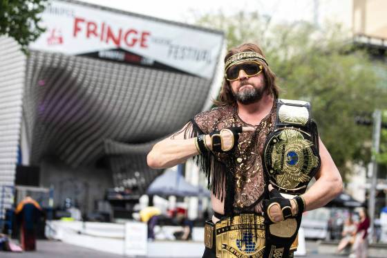 Geoff Hughes is back as Macho Man Randy Savage in Randy and Elizabeth: A Savage Love Story. (Mikaela MacKenzie / Free Press files)