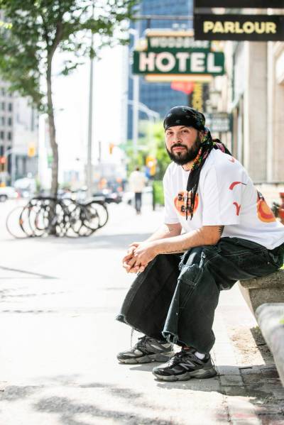 MIKAELA MACKENZIE / FREE PRESS
                                Bistyek says he&rsquo;s constantly inspired by the Exchange District.