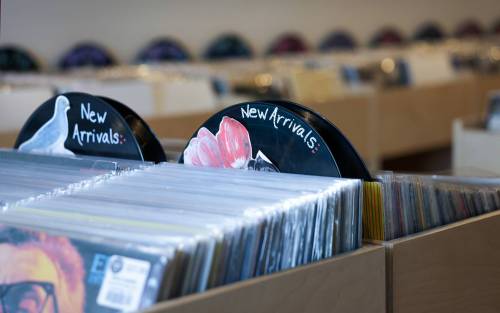 Beachside Vinyl opened in the community in February. (Ruth Bonneville / Free Press)