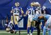 John Woods / THE CANADIAN PRESS
                                Winnipeg Blue Bombers returner Trey Vaval (23) celebrates his 129-yard missed field goal return for a touchdown Friday night at Princess Auto Stadium.