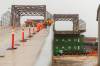 Span 15 of the Arlington Bridge is removed Thursday morning. (Mike Deal / Free Press)