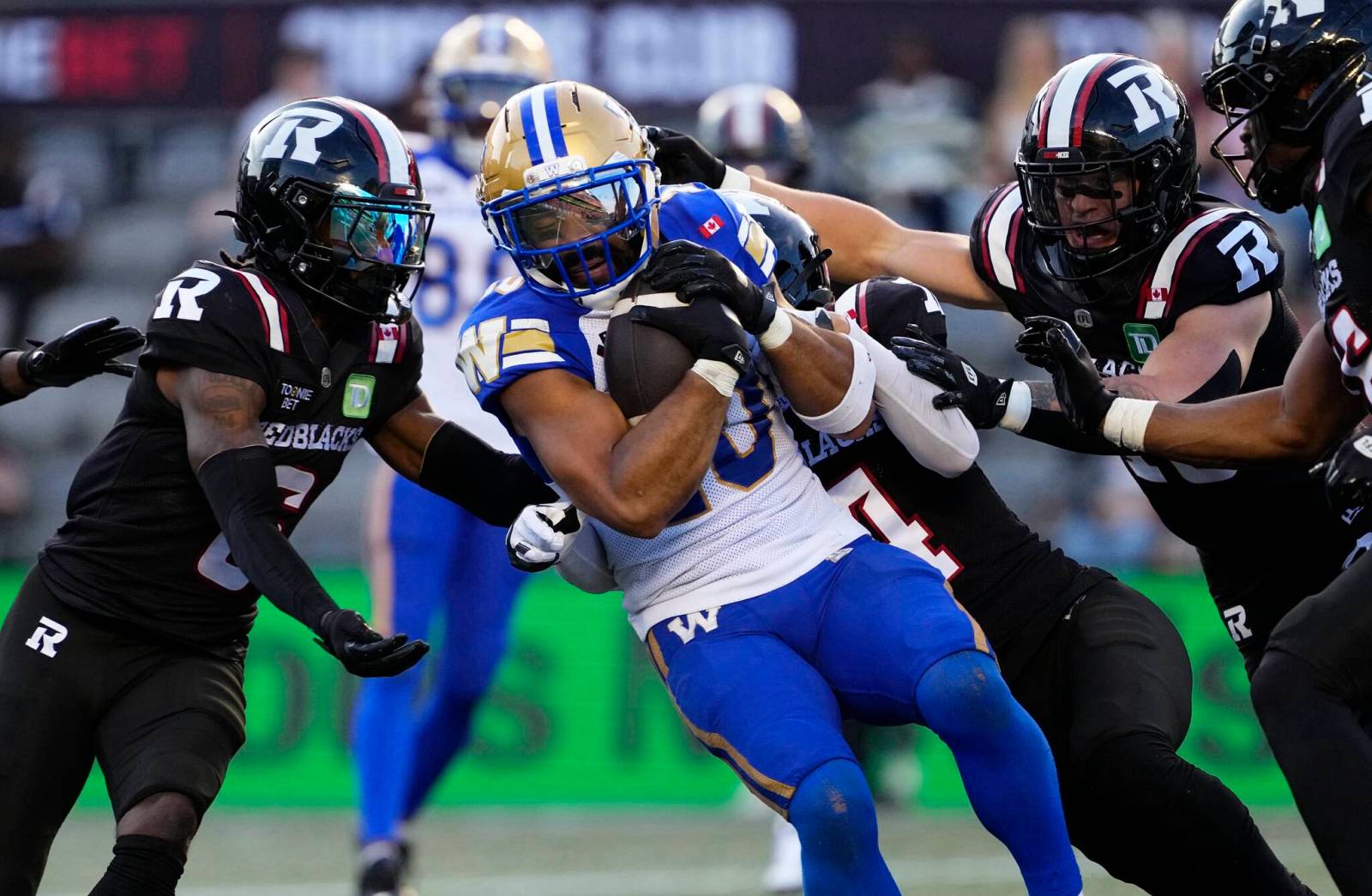 Winnipeg Blue Bombers battle back to beat Ottawa Redblacks in OT