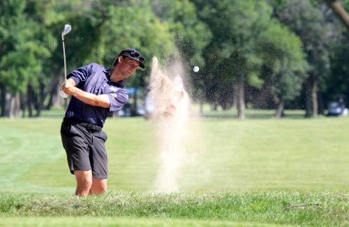 Thomas Friesen / BRANDON SUN FILES
                                Evan Nachtigall carded a four-under 68 in his opening round and then did one better later in the day to set himself up well for the final round.
