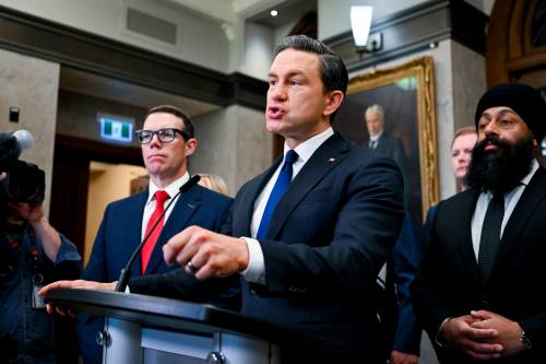 Crime policy in the era of Conservative leader Pierre Poilievre: find a number or two that frightens people, ignore the evidence that shows crime is declining and blame the Liberals for everything. (The Canadian Press files)