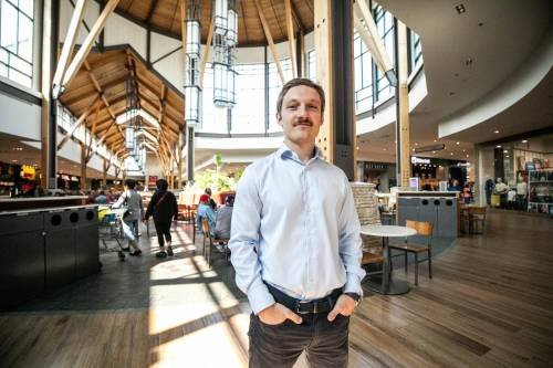 MIKAELA MACKENZIE / FREE PRESS
                                Henry Zavriyev, president and CEO of Leyad, at St. Vital Centre (one of their recent property acquisitions) on Thursday.