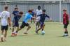 MIKE DEAL / FREE PRESS
                                Young people take part in a soccer scrimmage Friday after an announcement that the province will commit $750,000 into upgrades at the Ralph Cantafio Soccer Complex.