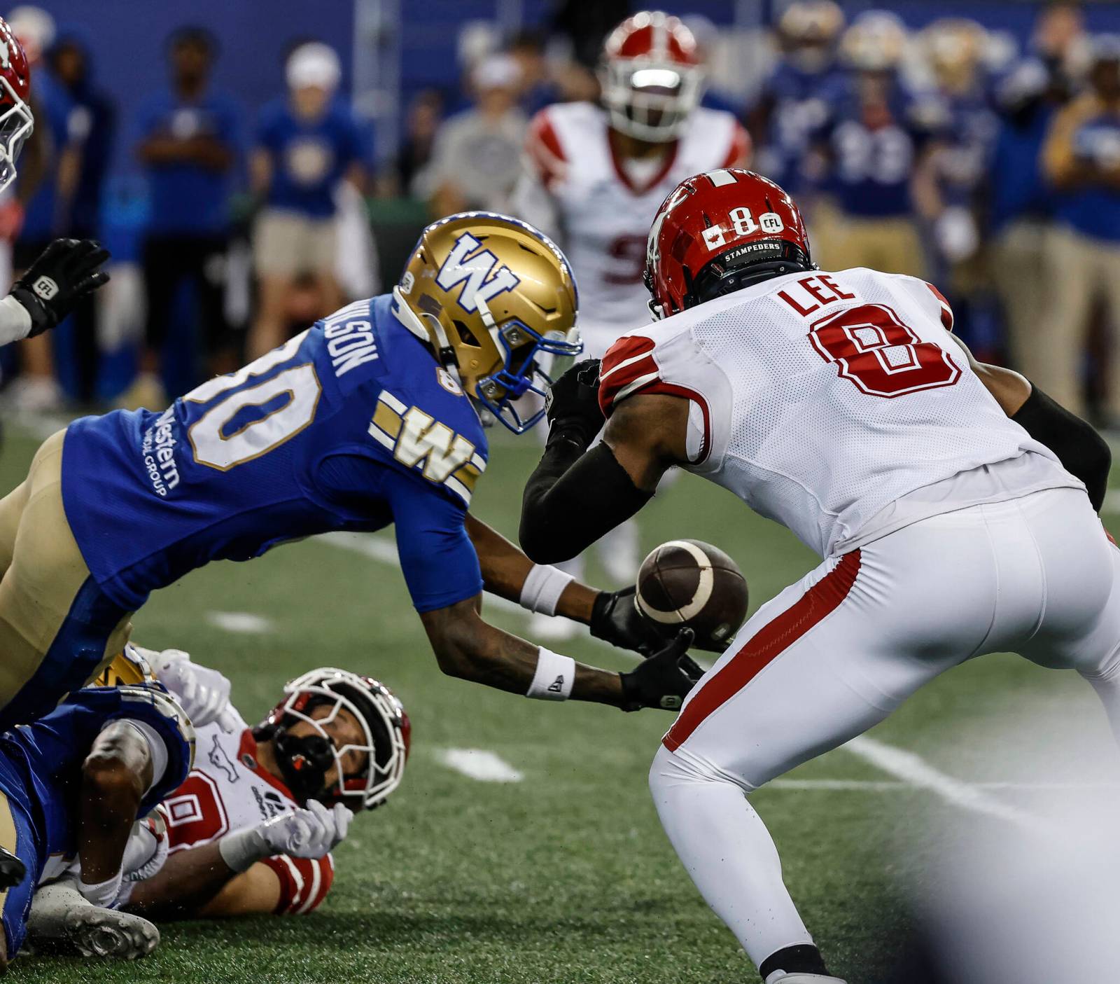 Winnipeg Blue Bombers receiver Ontaria Wilson early candidate for catch of the year