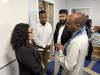 MORGAN MODJESKI / FREE PRESS
                                Culture Minister Nellie Kennedy, left, speaks with leaders from Winnipeg Muslim community including Rahma Islamic Centre Director and Imam Feisel Adem and Manitoba Islamic Association chair, Hakim Ghulam at the centre on July 30, 2026.