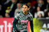 FILE - Washington Spirit forward Trinity Rodman in action during the second half of an NWSL soccer match against the Portland Thorns FC, Friday, March 13, 2026, in Washington. (AP Photo/Terrance Williams,File)