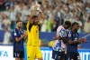 Cape Verde goalkeeper Vozinha (1) applauds the crowd as he leaves after the World Cup round of 32 soccer match between Argentina and Cape Verde in Miami Gardens, Fla., Friday, July 3, 2026. (AP Photo/Lynne Sladky)