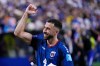 Cape Verde's Pico Lopes smiles as he celebrates with fans after the World Cup Group H soccer match between Cape Verde and Saudi Arabia in Houston, Friday, June 26, 2026. (AP Photo/David J. Phillip)