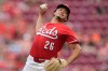 Cincinnati Reds pitcher Chase Burns throws during the first inning of a baseball game against the Philadelphia Phillies in Cincinnati, Wednesday, July 8, 2026. (AP Photo/Carolyn Kaster)