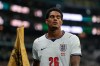 England's Jarell Quansah (26) leaves the field after receiving a red card during the World Cup round of 16 soccer match between Mexico and England in Mexico City, Sunday, July 5, 2026. (AP Photo/Ricardo Mazalan)