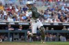 FILE - Minnesota Twins catcher Ryan Jeffers throws to first base to get out Milwaukee Brewers' David Hamilton during the seventh inning of a baseball game, May 15, 2026, in Minneapolis. (AP Photo/Matt Krohn, File)