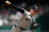 New York Yankees starting pitcher Will Warren throws during the first inning of a baseball game against the Washington Nationals, Sunday July 12, 2026, in Washington. (AP Photo/John McDonnell)