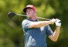 Canadian Taylor Pendrith hits his tee shot on the ninth hole during the third round at the Canadian Open in Caledon, Ont., on Saturday, June 13, 2026. THE CANADIAN PRESS/Nathan Denette